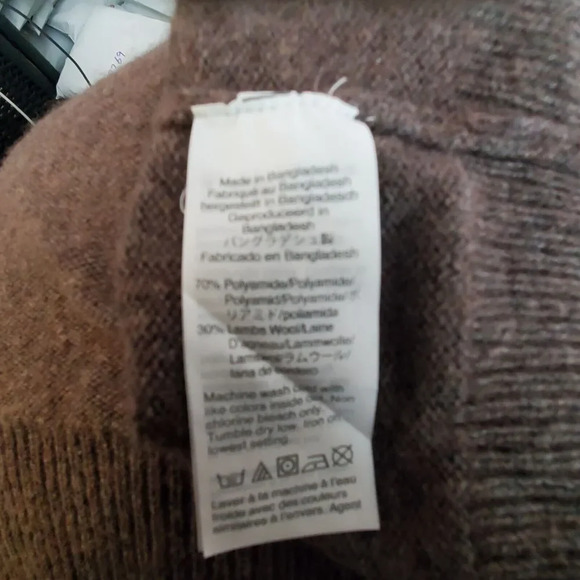 J Crew Sweater Mens XL Pullover Shawl Collar Lambs ‎ Wool Grey Button Front - Picture 7 of 7